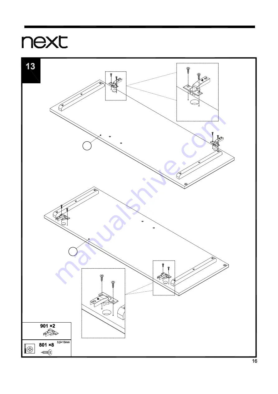 Next EA HARTFORD LARDER 845654 Assembly Instructions Manual Download Page 17