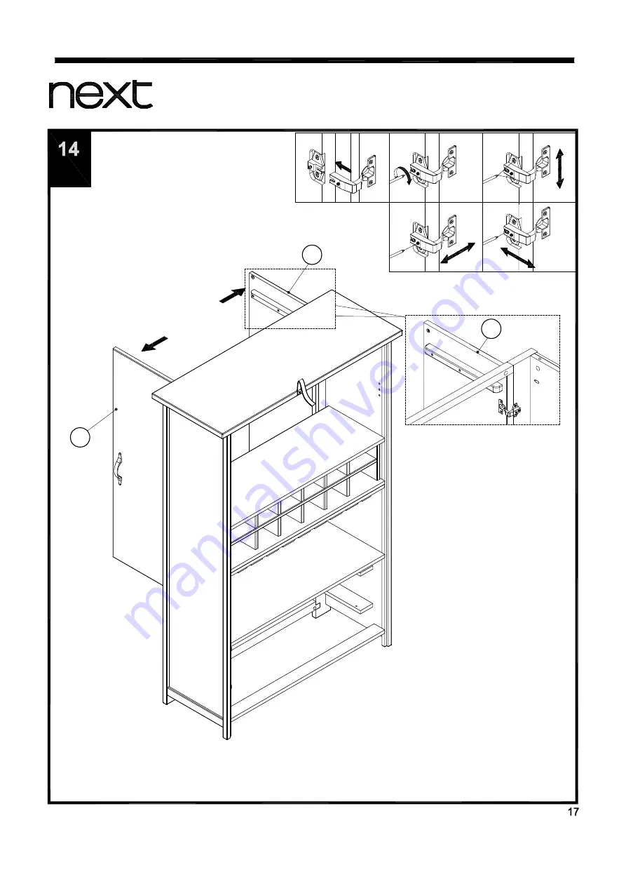 Next EA HARTFORD LARDER 845654 Assembly Instructions Manual Download Page 18