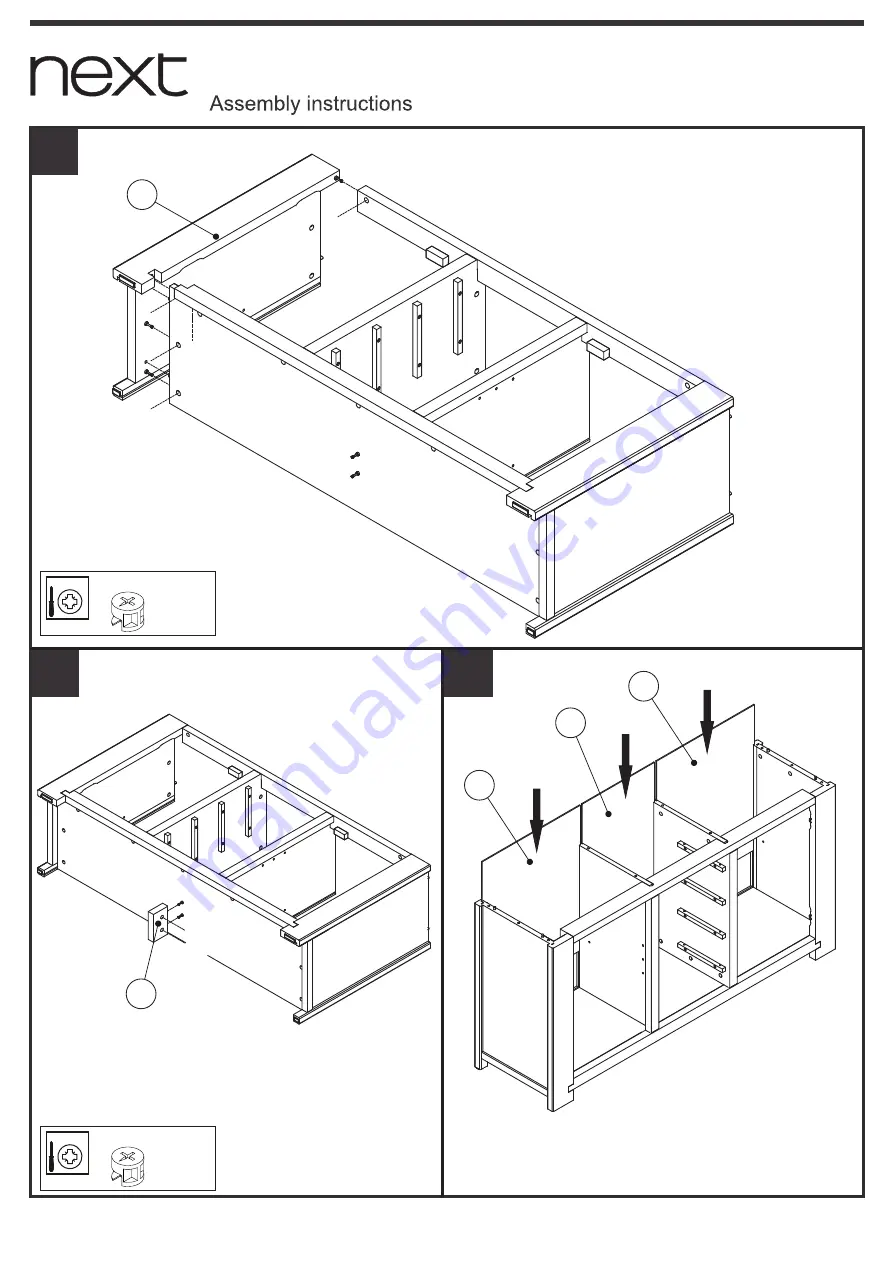 Next EA Hartford Painted Sideboard 453740 Assembly Instructions Manual Download Page 12