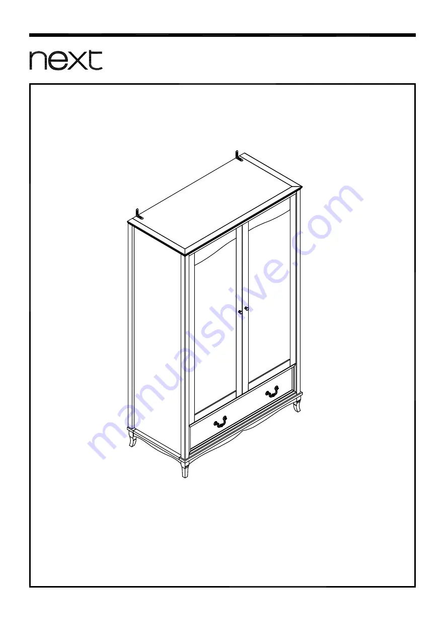 Next Evie Double Robe 642690 Assembly Instructions Manual Download Page 1