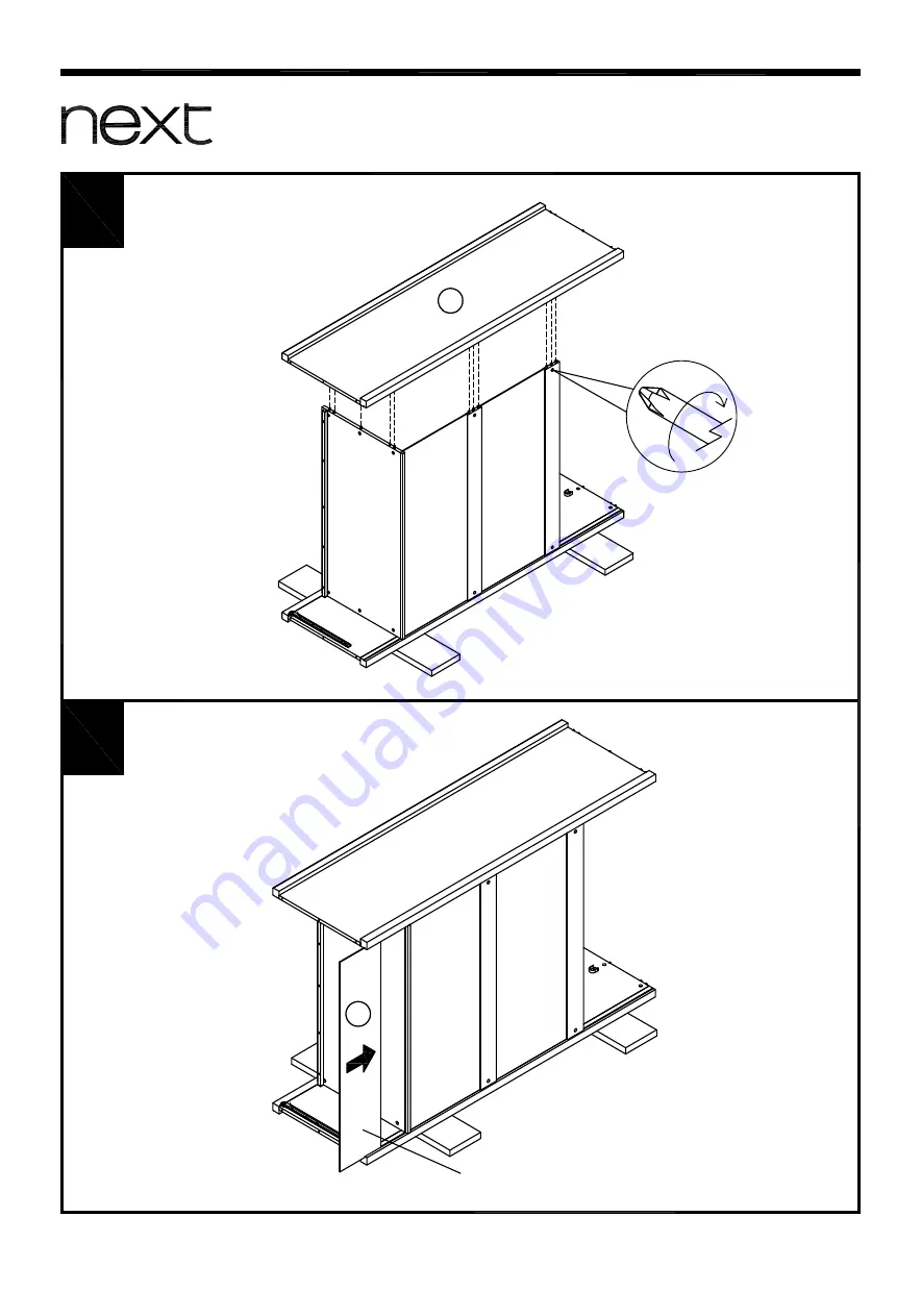 Next Evie Double Robe 642690 Assembly Instructions Manual Download Page 9