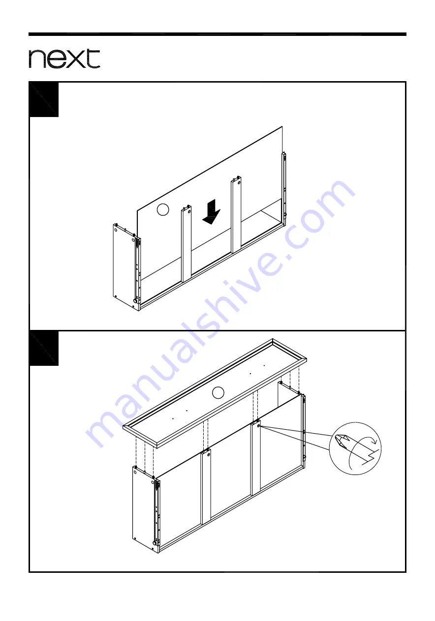 Next Evie Double Robe 642690 Assembly Instructions Manual Download Page 16