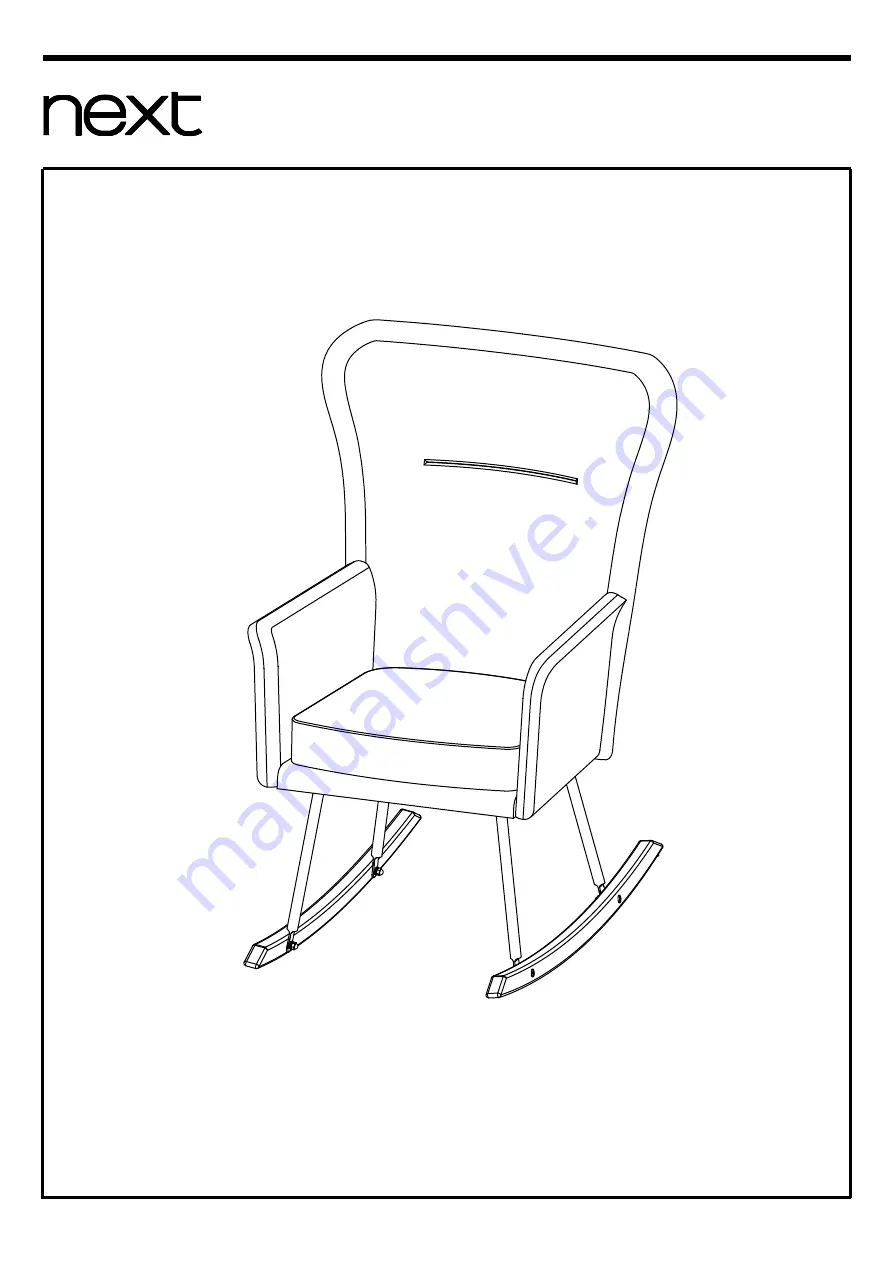 Next EZRA ROCKING CHAIR Assembly Instructions Manual Download Page 2