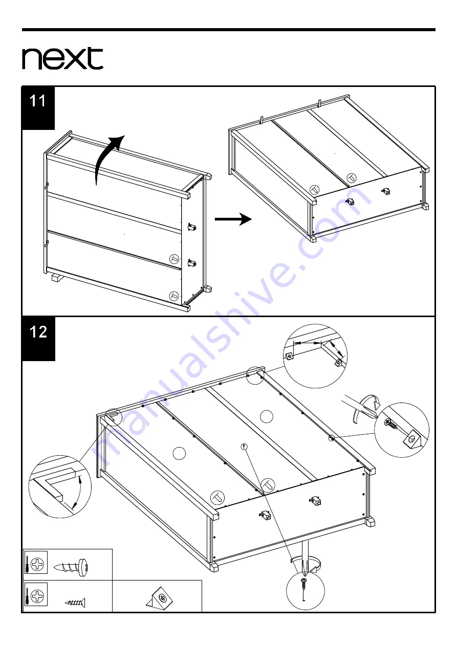 Next FARRINGDON TRIPLE ROBE 973750 Assembly Instructions Manual Download Page 12