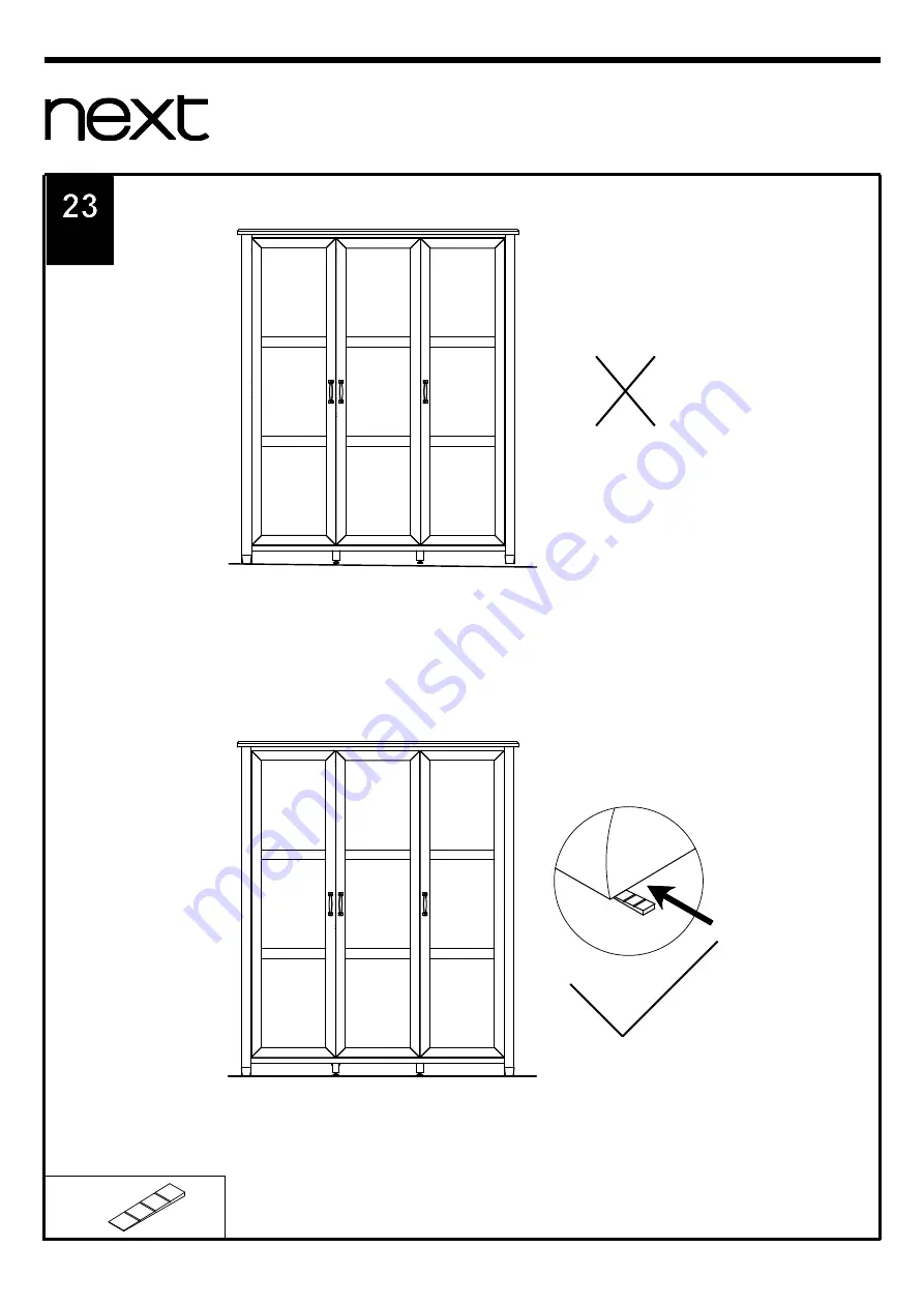 Next FARRINGDON TRIPLE ROBE 973750 Assembly Instructions Manual Download Page 21