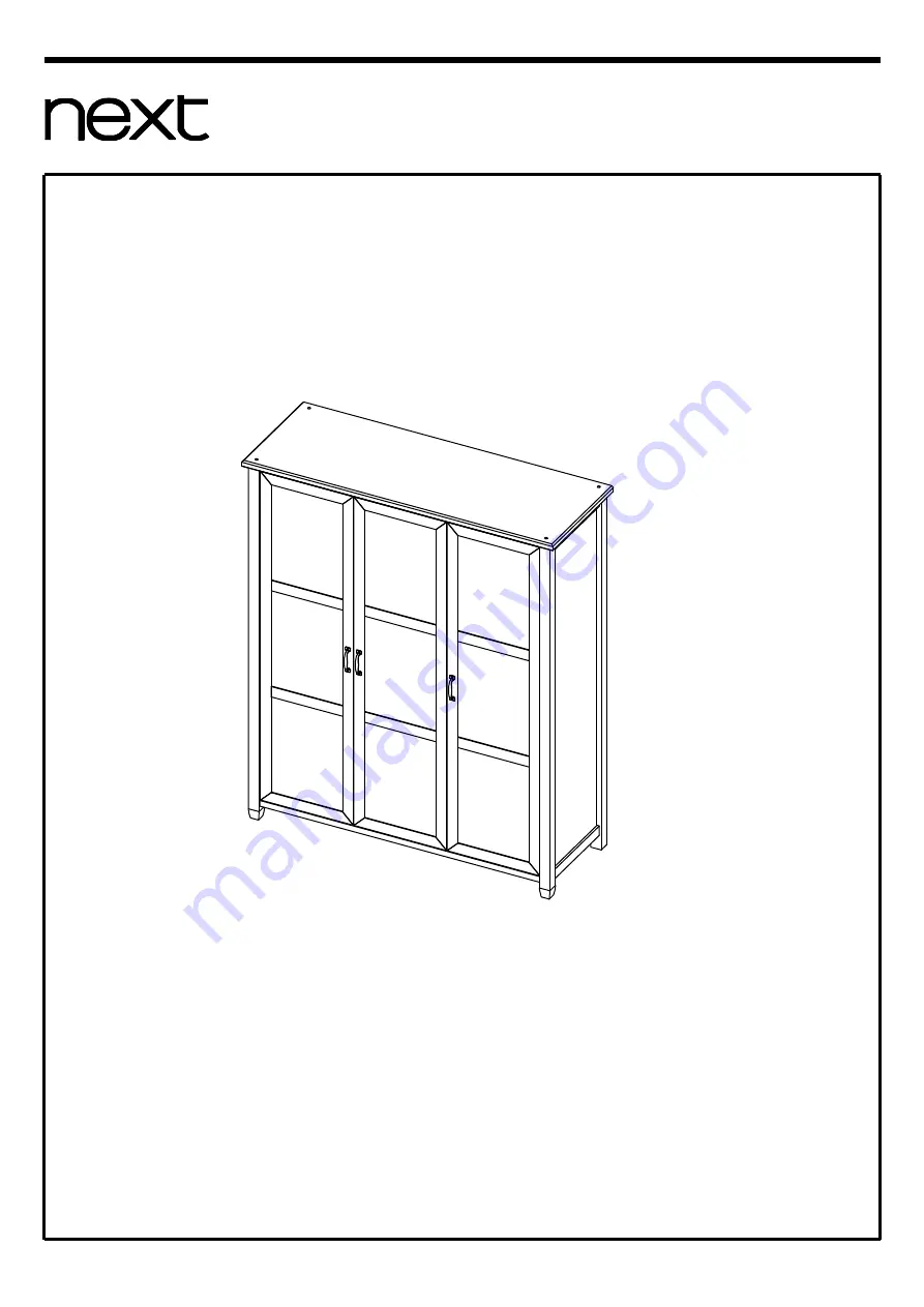 Next FARRINGDON TRIPLE ROBE 973750 Assembly Instructions Manual Download Page 24