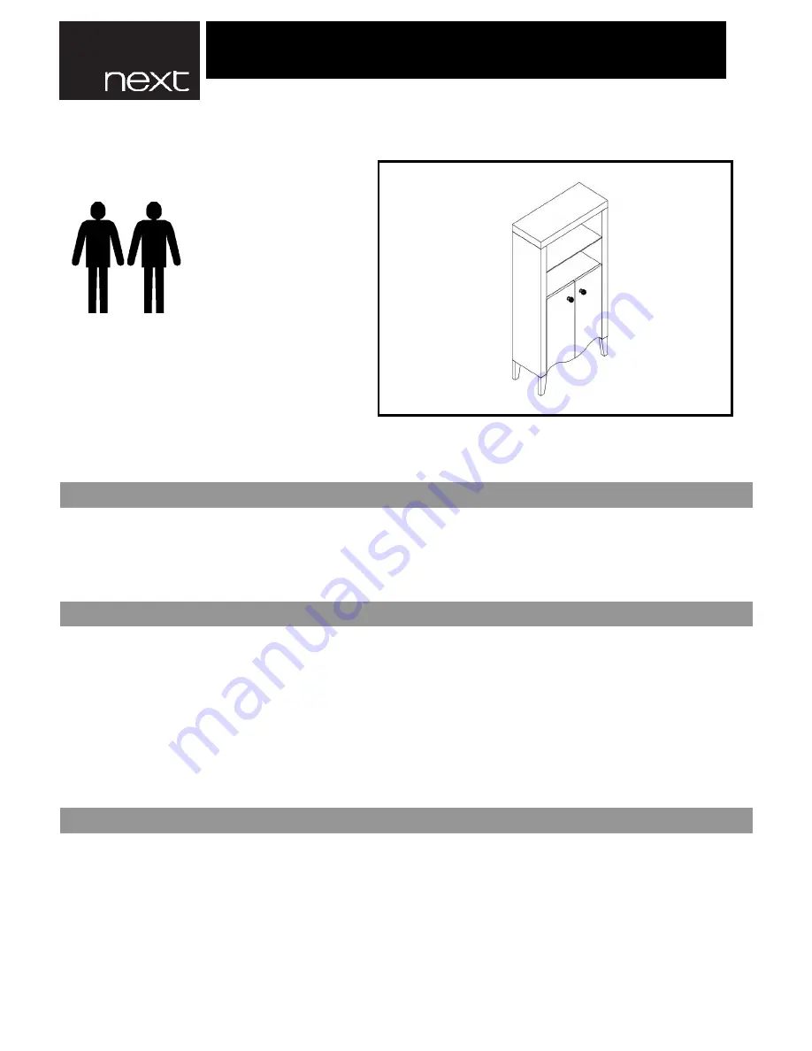 Next GATSBY BATHROOM CONSOLE Скачать руководство пользователя страница 1