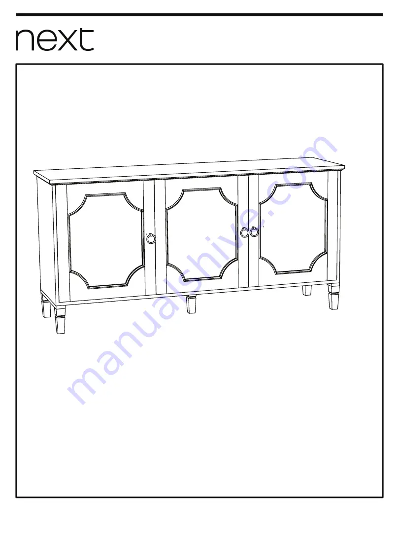 Next GRAND COUNTRY LARGE SIDEBOARD U22226 Скачать руководство пользователя страница 2