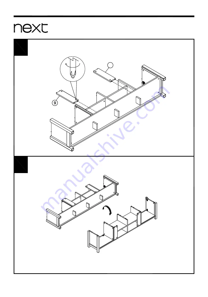 Next HANLEY SUPERWIDE 606455 Assembly Instructions Manual Download Page 9