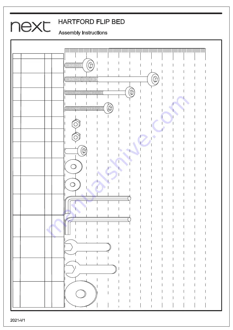 Next Hartford Flip Bed Assembly Instructions Manual Download Page 5