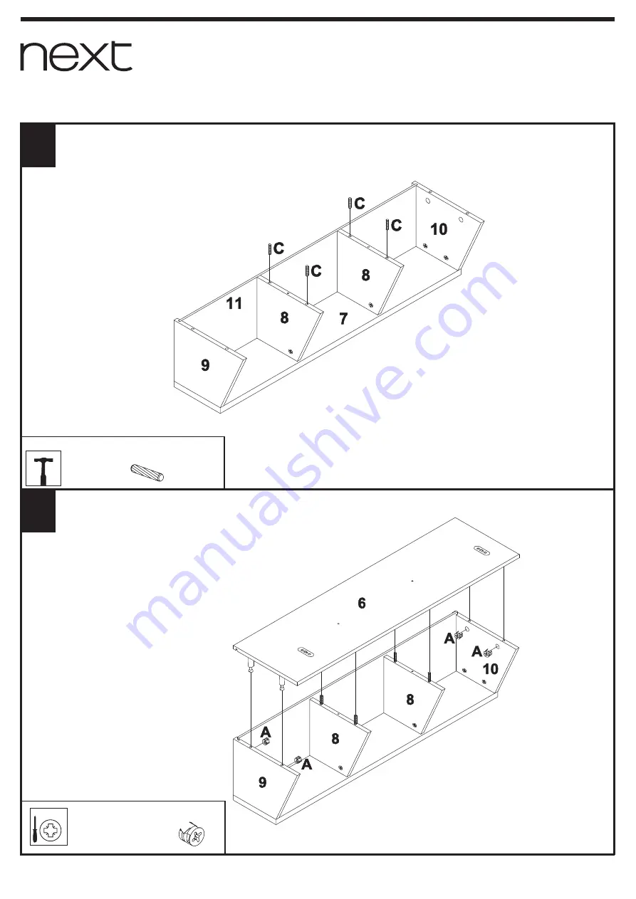 Next HEARTS AND STARS 680852 Assembly Instructions Manual Download Page 9