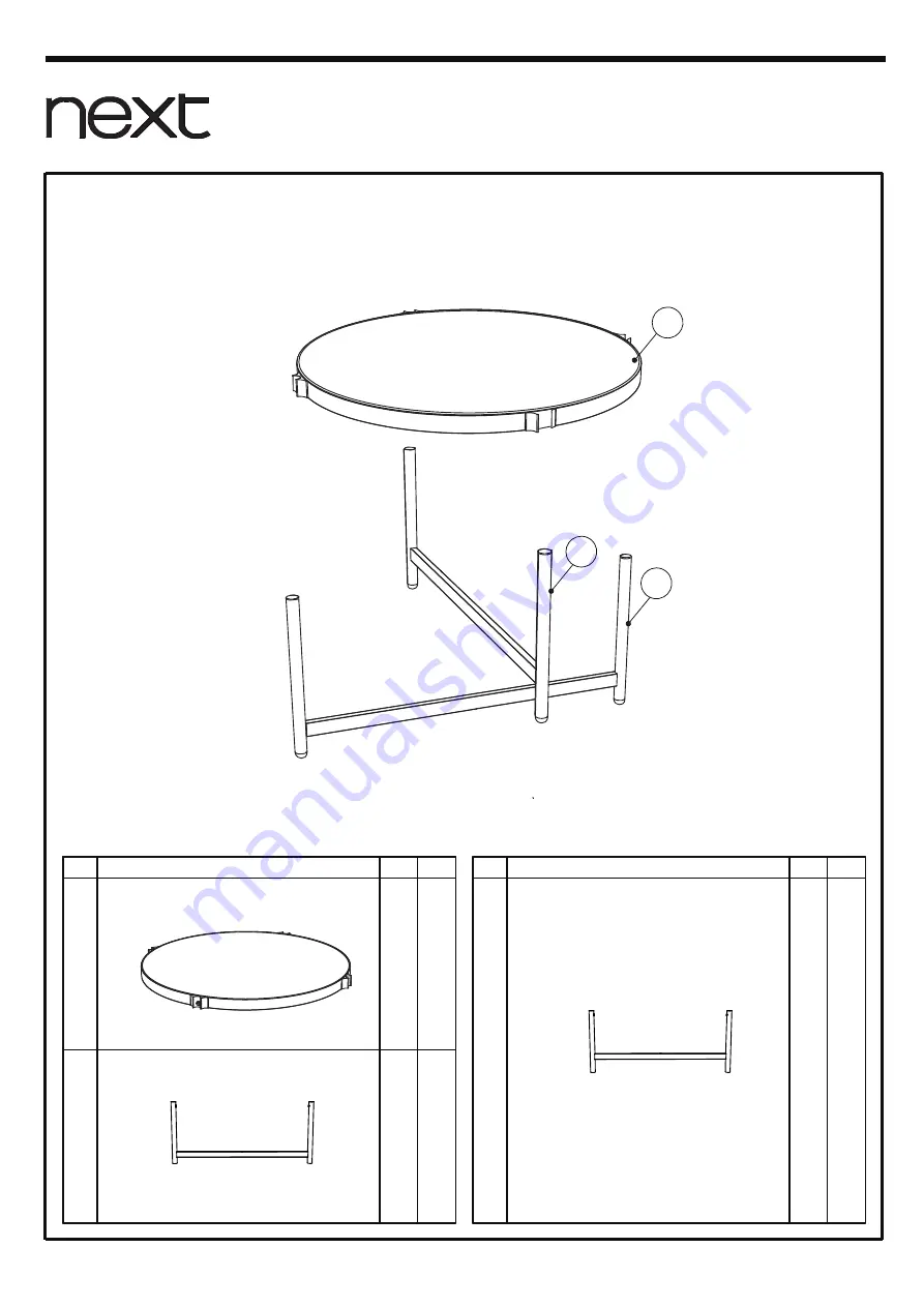 Next HELSINKI LIV 5PC 299836 Assembly Instructions Manual Download Page 11