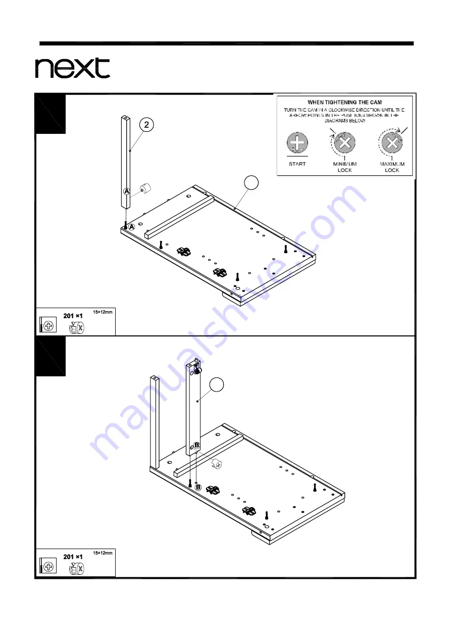 Next HOXTON 104550 Assembly Instructions Manual Download Page 8