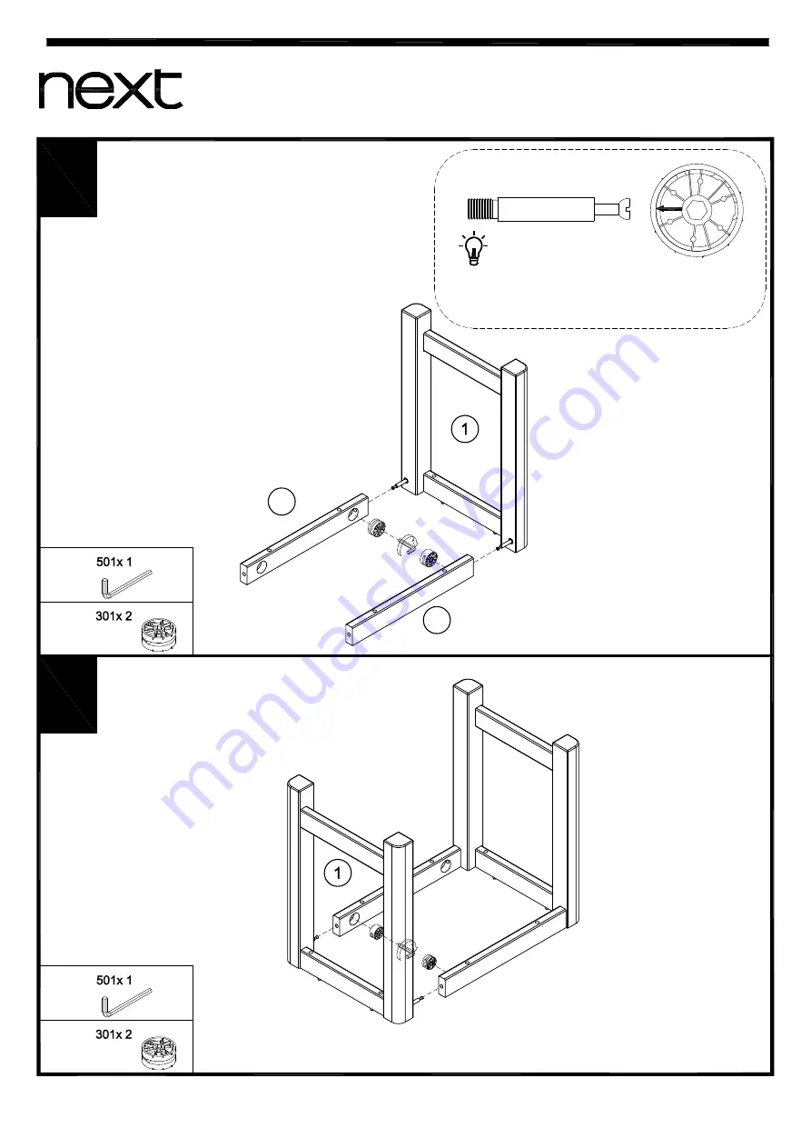 Next HUXLEY NEST SO3 Assembly Instructions Manual Download Page 7