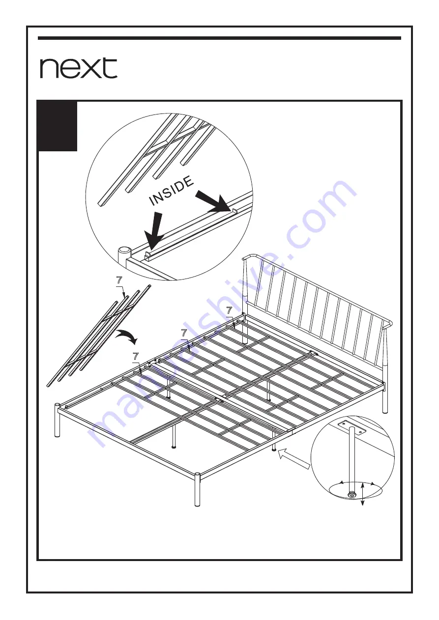 Next IRVINE METAL KD BED SINGLE 889118 Скачать руководство пользователя страница 11