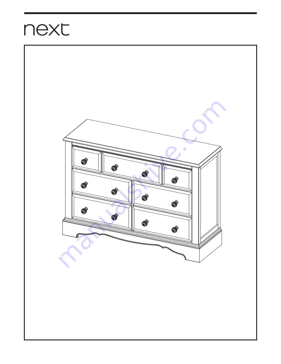 Next ISABELLA WIDE CHEST Скачать руководство пользователя страница 1