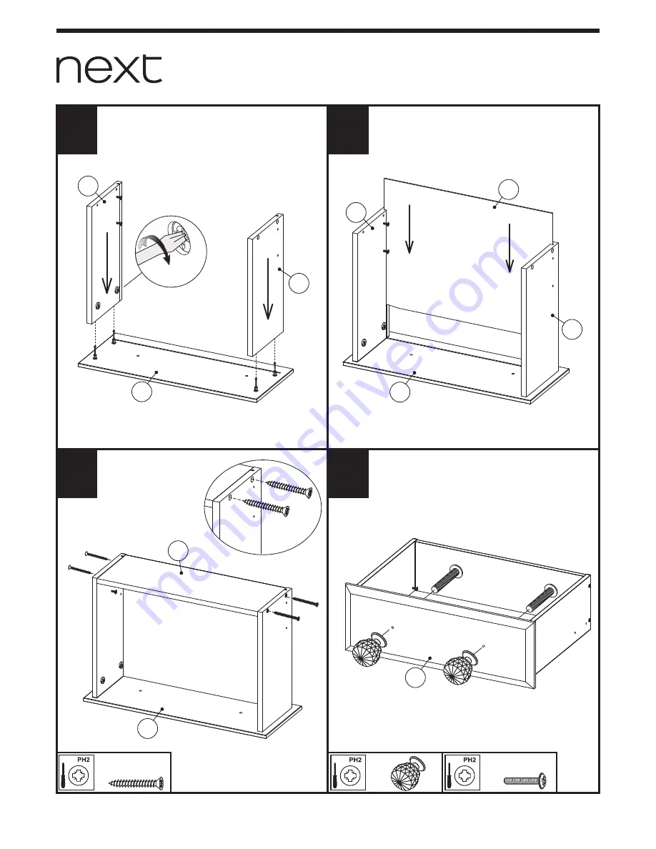 Next ISABELLA WIDE CHEST Assembly Instructions Manual Download Page 9