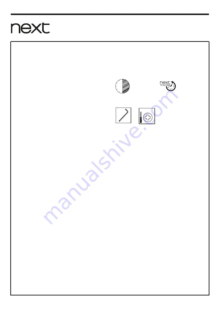 Next LLOYD HALLWAY BENCH Assembly Instructions Manual Download Page 3