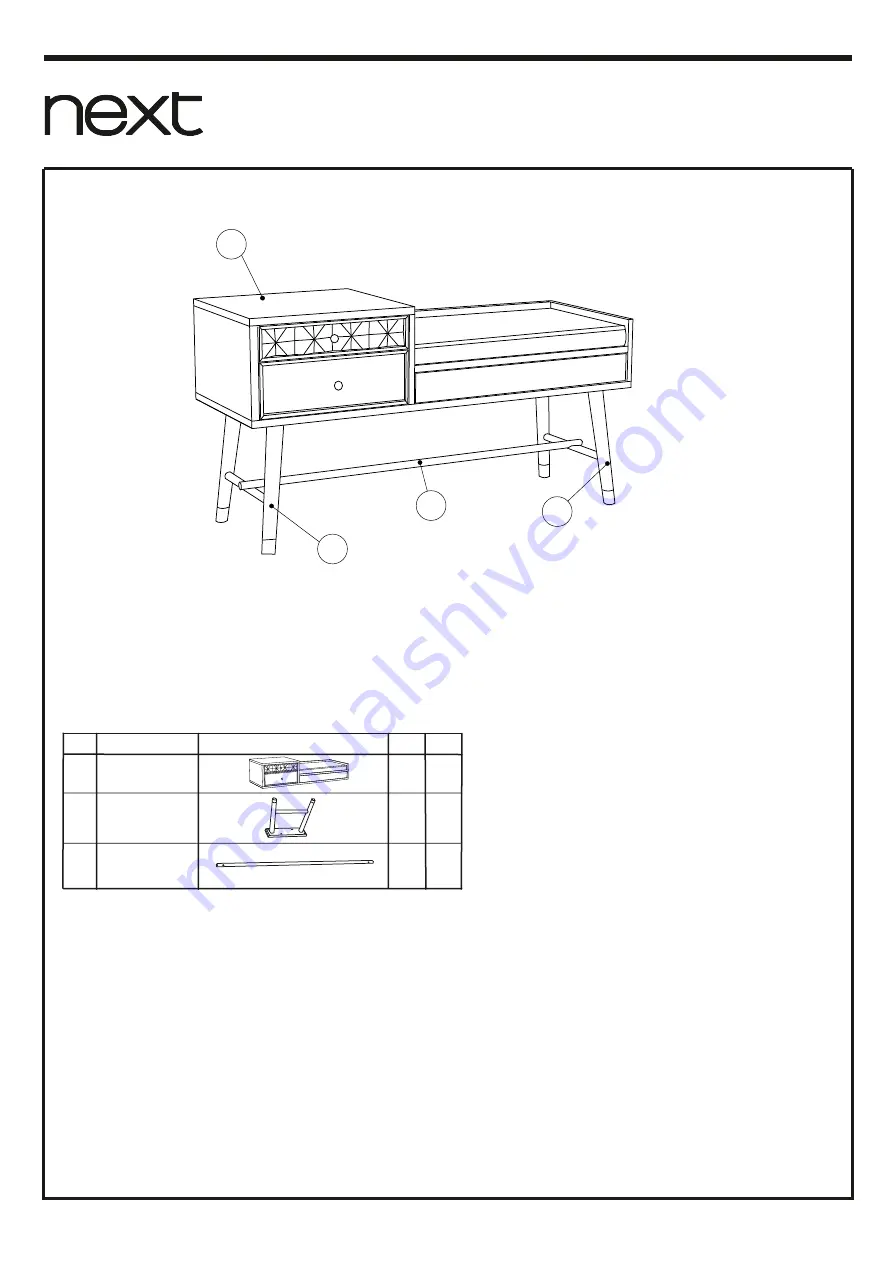 Next LLOYD HALLWAY BENCH Скачать руководство пользователя страница 4