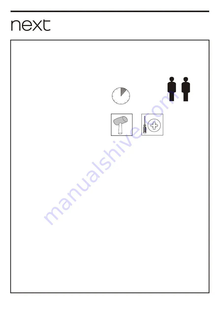 Next LOFT 850594 Assembly Instructions Manual Download Page 2