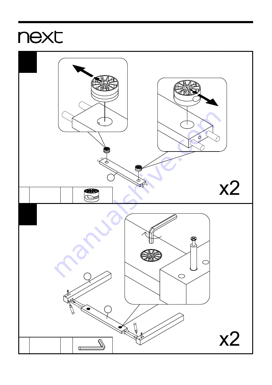 Next LOGAN DOUBLE EXTENDING DINING TABLE Скачать руководство пользователя страница 8