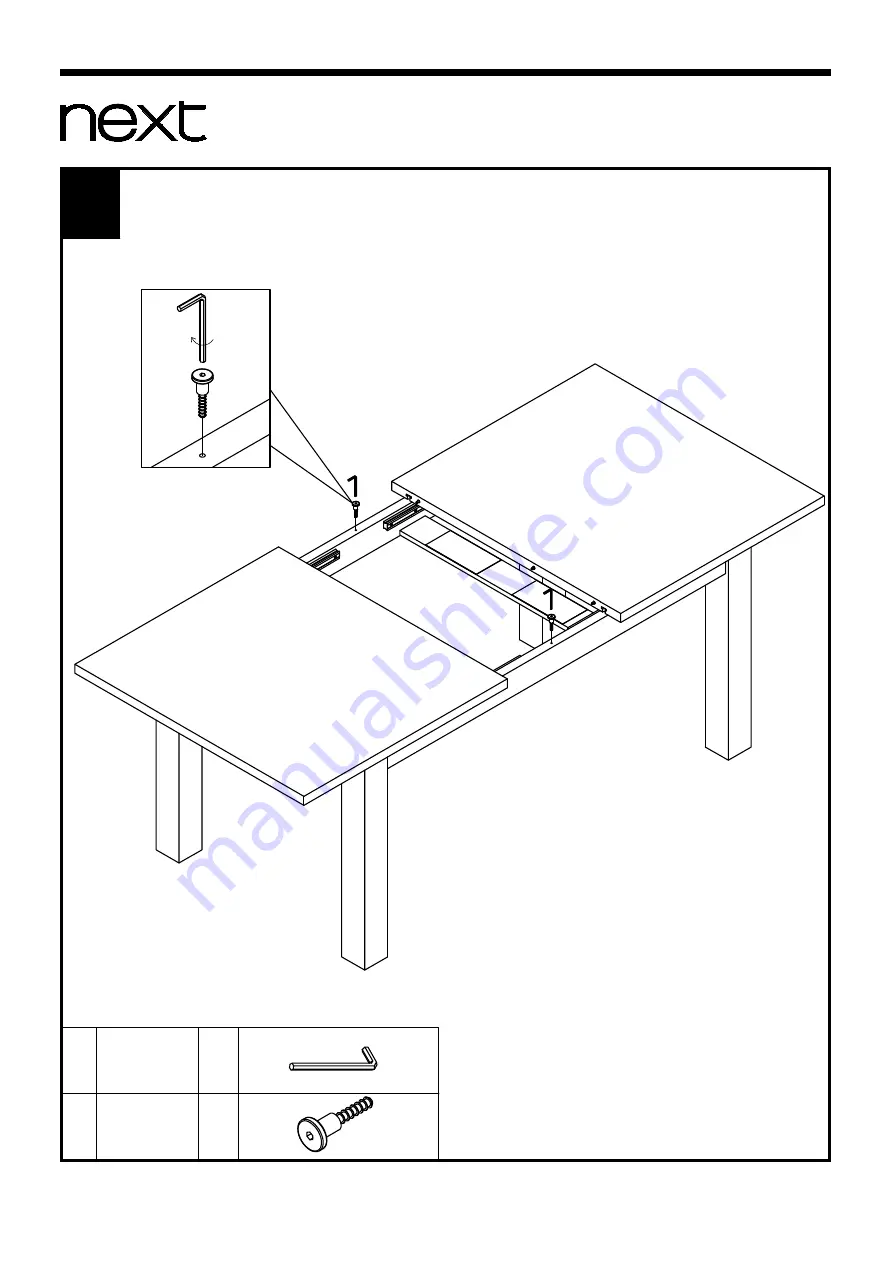 Next LOGAN DOUBLE EXTENDING DINING TABLE Скачать руководство пользователя страница 11