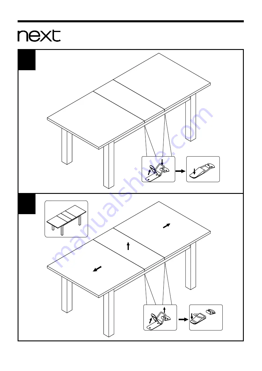 Next LOGAN DOUBLE EXTENDING DINING TABLE Скачать руководство пользователя страница 15