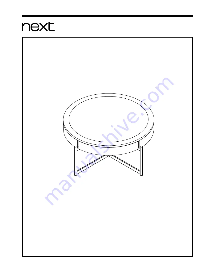 Next LOGAN DOVE COFFEE TABLE Assembly Instructions Manual Download Page 1