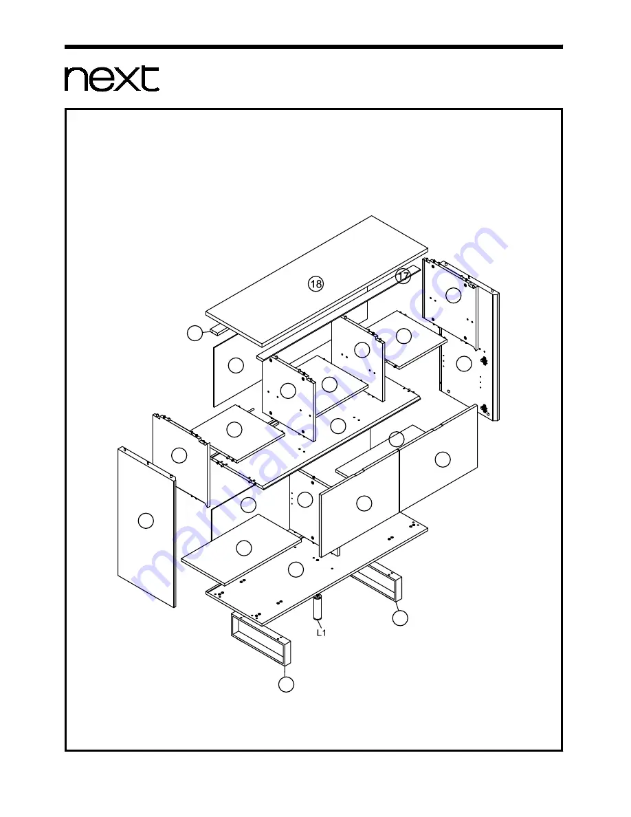 Next LOGAN DOVE SMALL SIDEBOARD Assembly Instructions Manual Download Page 3