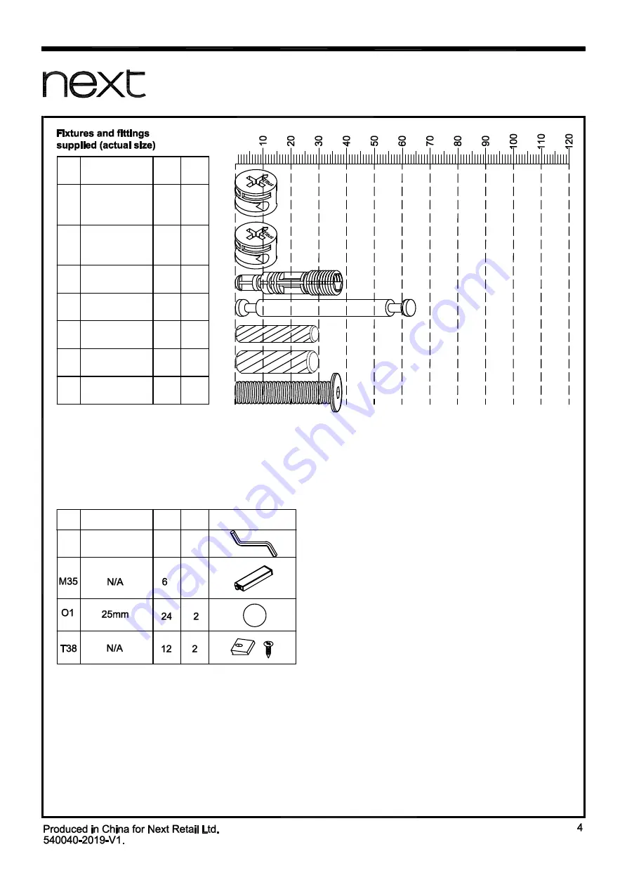 Next LOUIS 540040 Assembly Instructions Manual Download Page 5