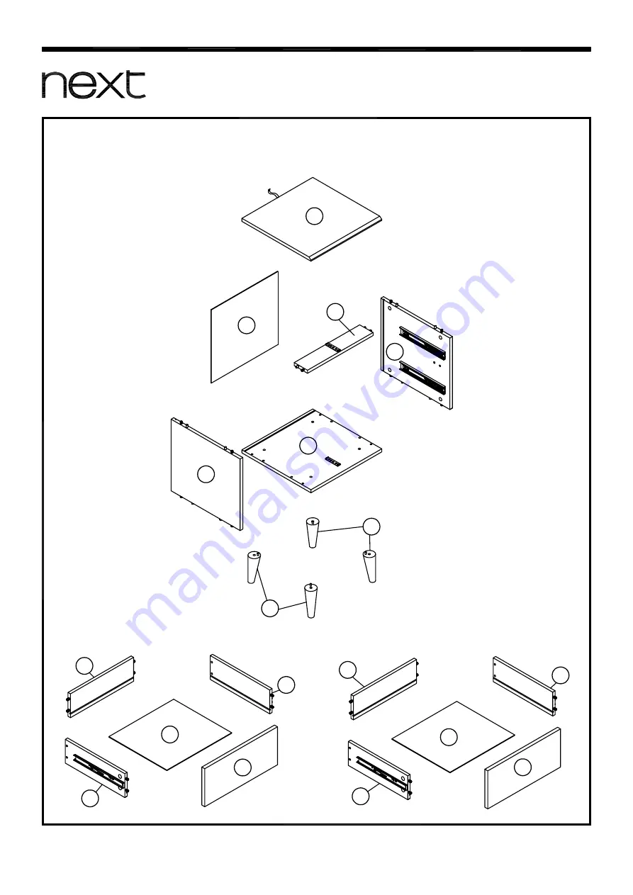 Next LOUIS BEDSIDE Assembly Instructions Manual Download Page 3