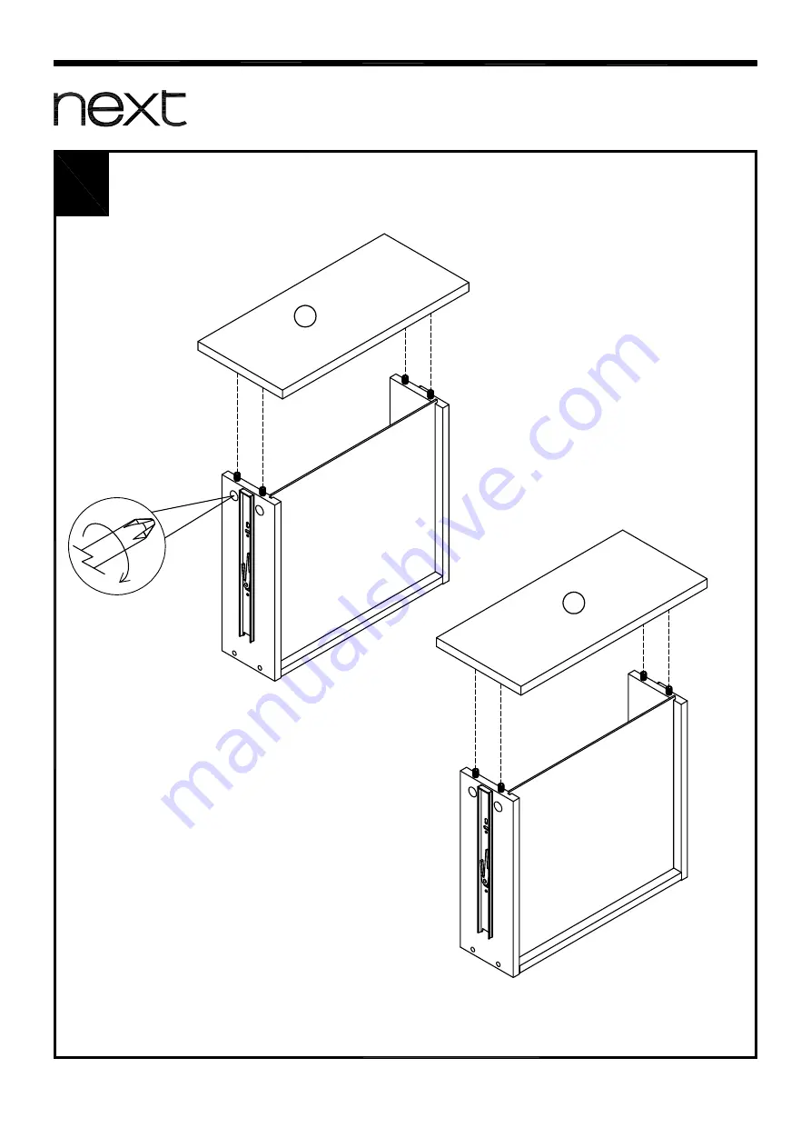 Next LOUIS BEDSIDE Assembly Instructions Manual Download Page 12