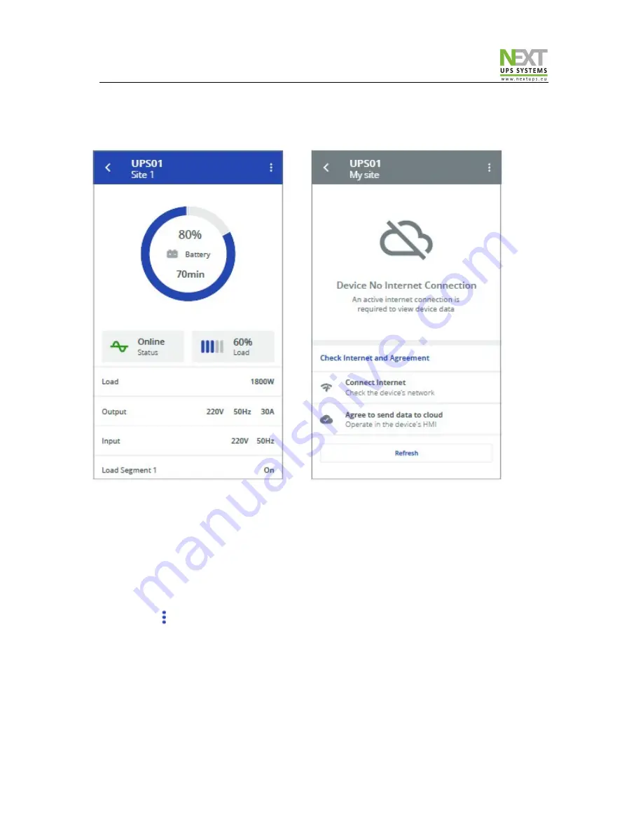 Next LYRA E-Connect UPS IoT Quick Start Manual Download Page 8