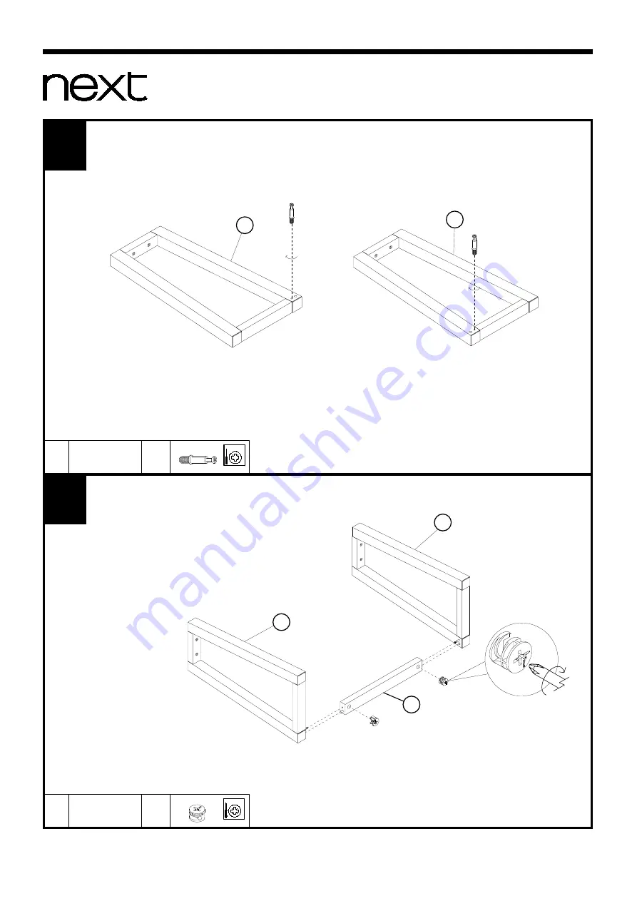 Next M60905 Assembly Instructions Manual Download Page 6