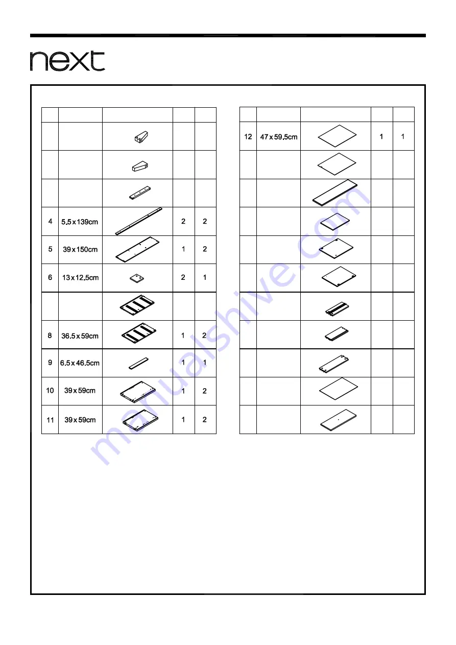 Next M64218 Assembly Instructions Manual Download Page 4