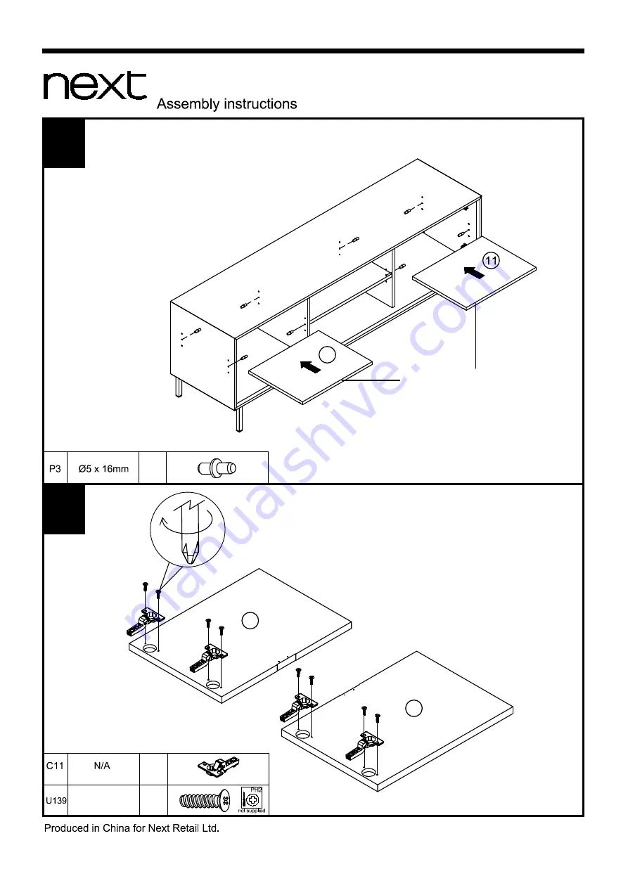 Next M77429 Assembly Instructions Manual Download Page 12