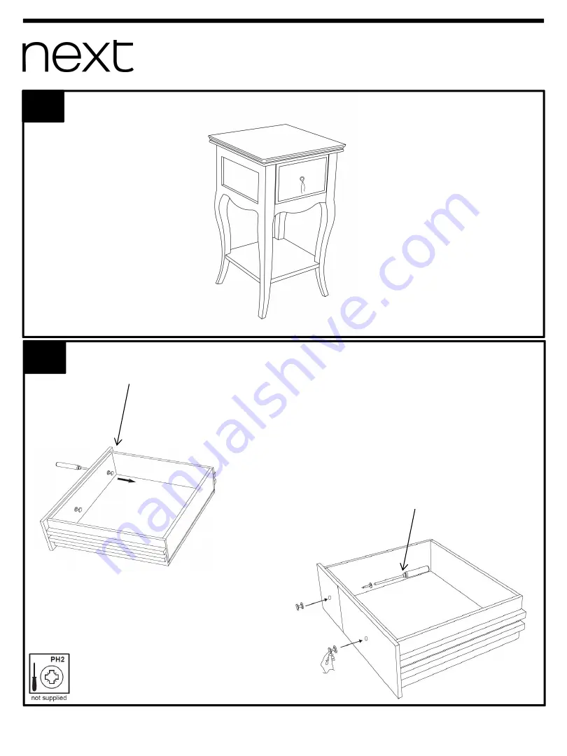 Next MADELINE SLIM BEDSIDE Assembly Instructions Manual Download Page 5