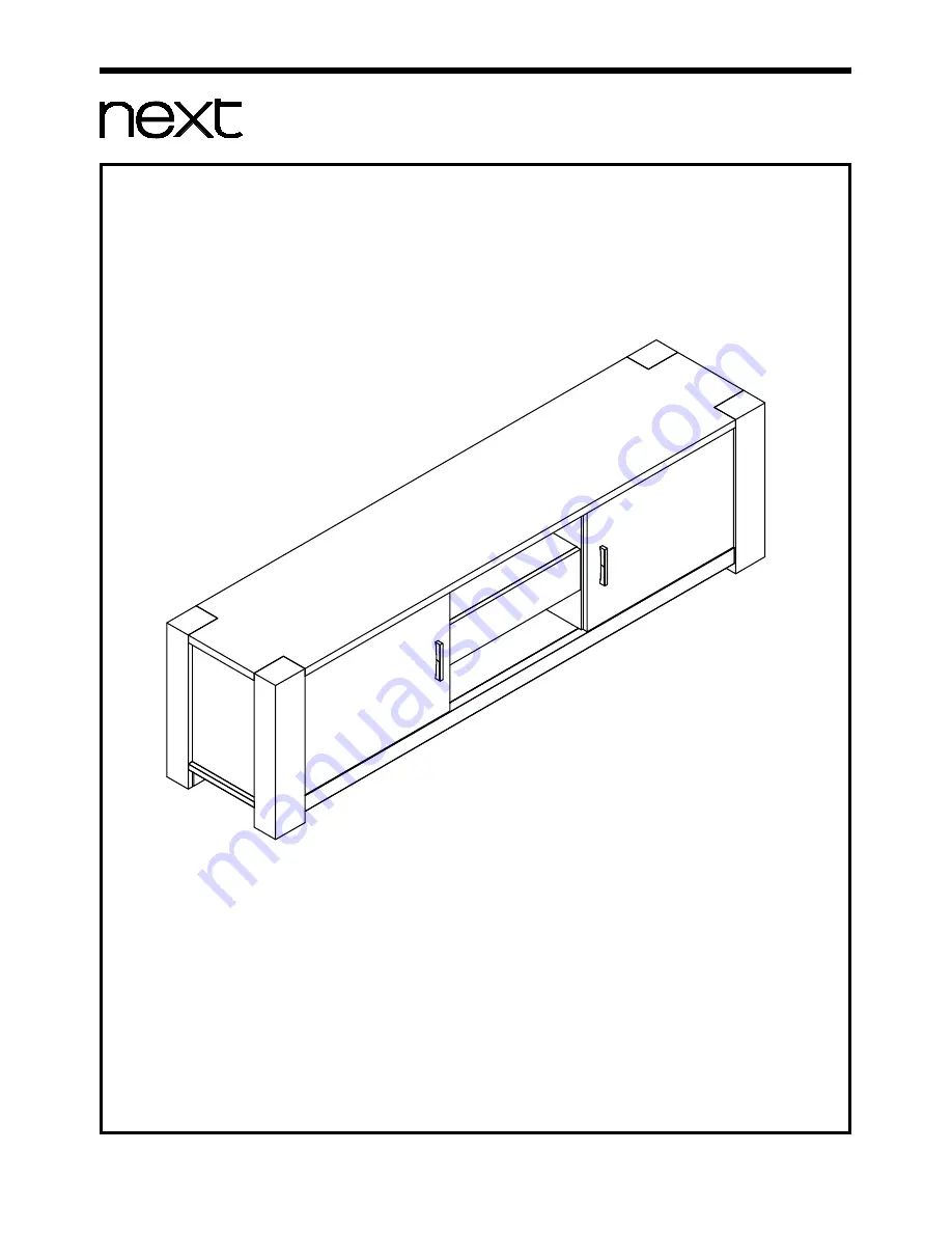 Next MADSEN SUPER WIDE TV UNIT Скачать руководство пользователя страница 1