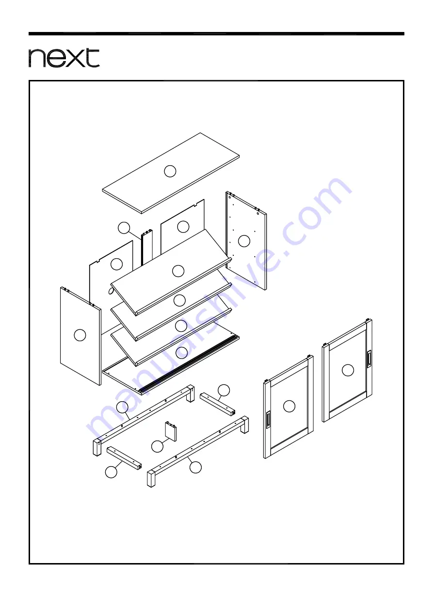 Next MALVERN CLASSIC CREAM SHOE CUPBOARD Assembly Instructions Manual Download Page 3