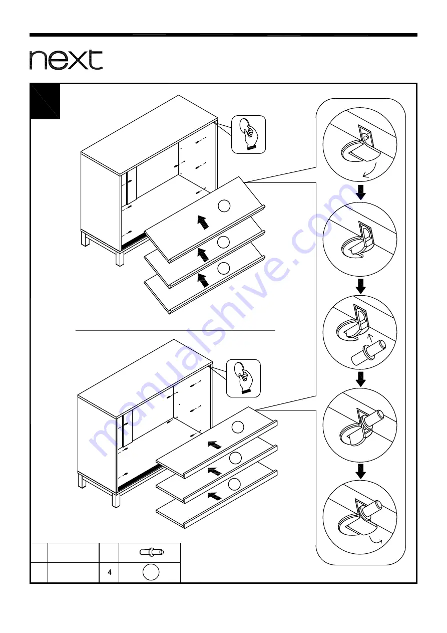 Next MALVERN CLASSIC CREAM SHOE CUPBOARD Assembly Instructions Manual Download Page 13