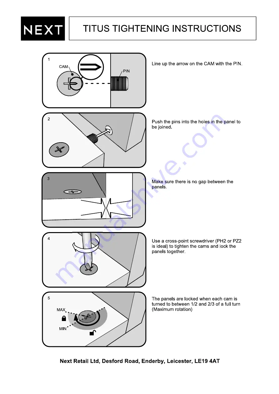 Next MALVERN CLASSIC T66584 Assembly Instructions Manual Download Page 5