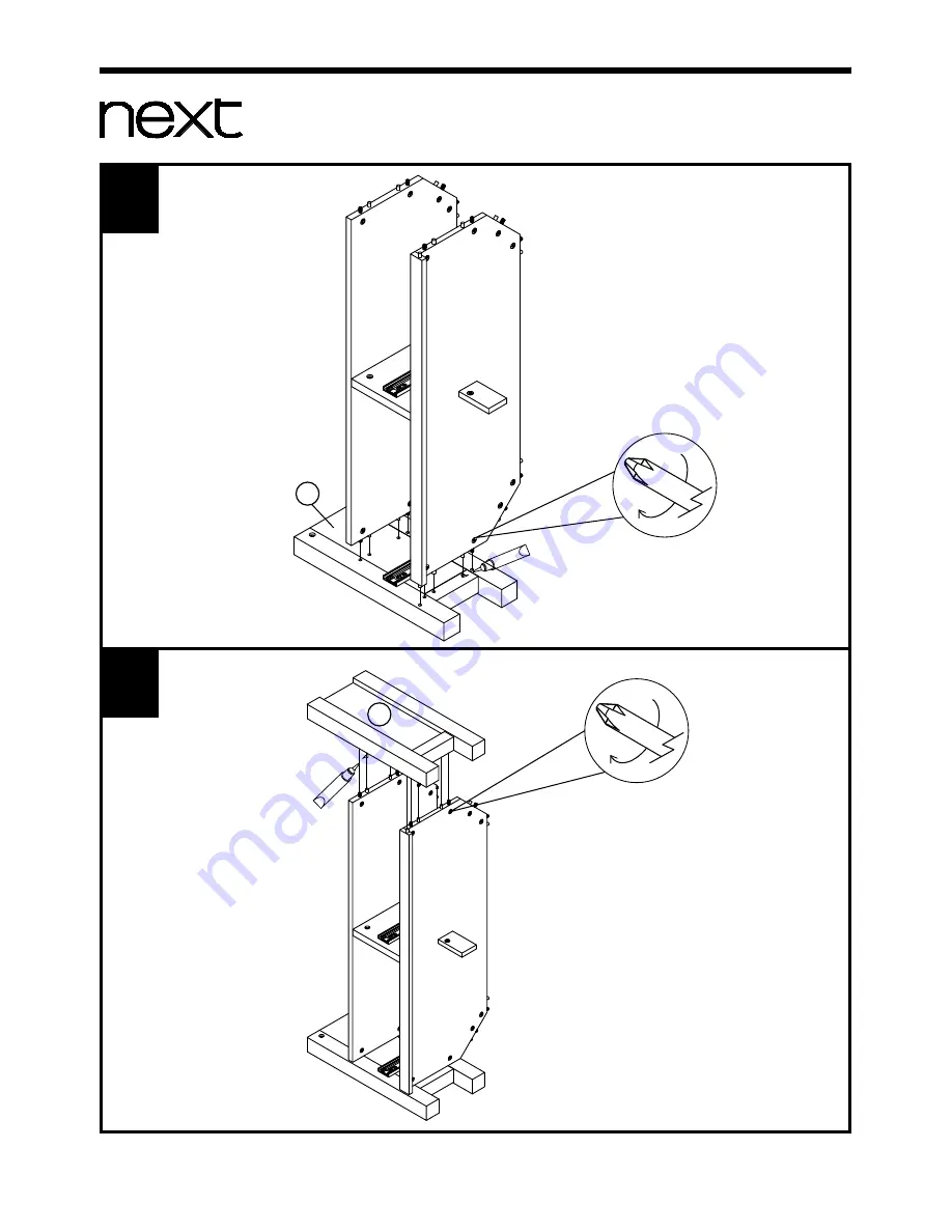 Next MALVERN CORNER TV UNIT Assembly Instructions Manual Download Page 8