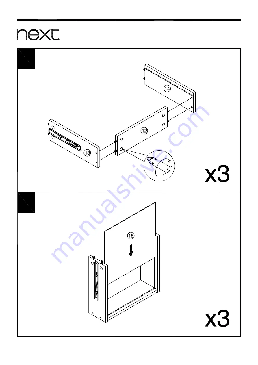 Next MALVERN DOVE GREY 428137 Assembly Instructions Manual Download Page 12