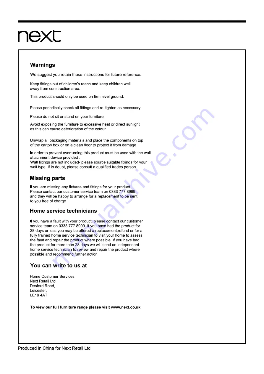 Next MALVERN LADDER DESK Assembly Instructions Manual Download Page 17