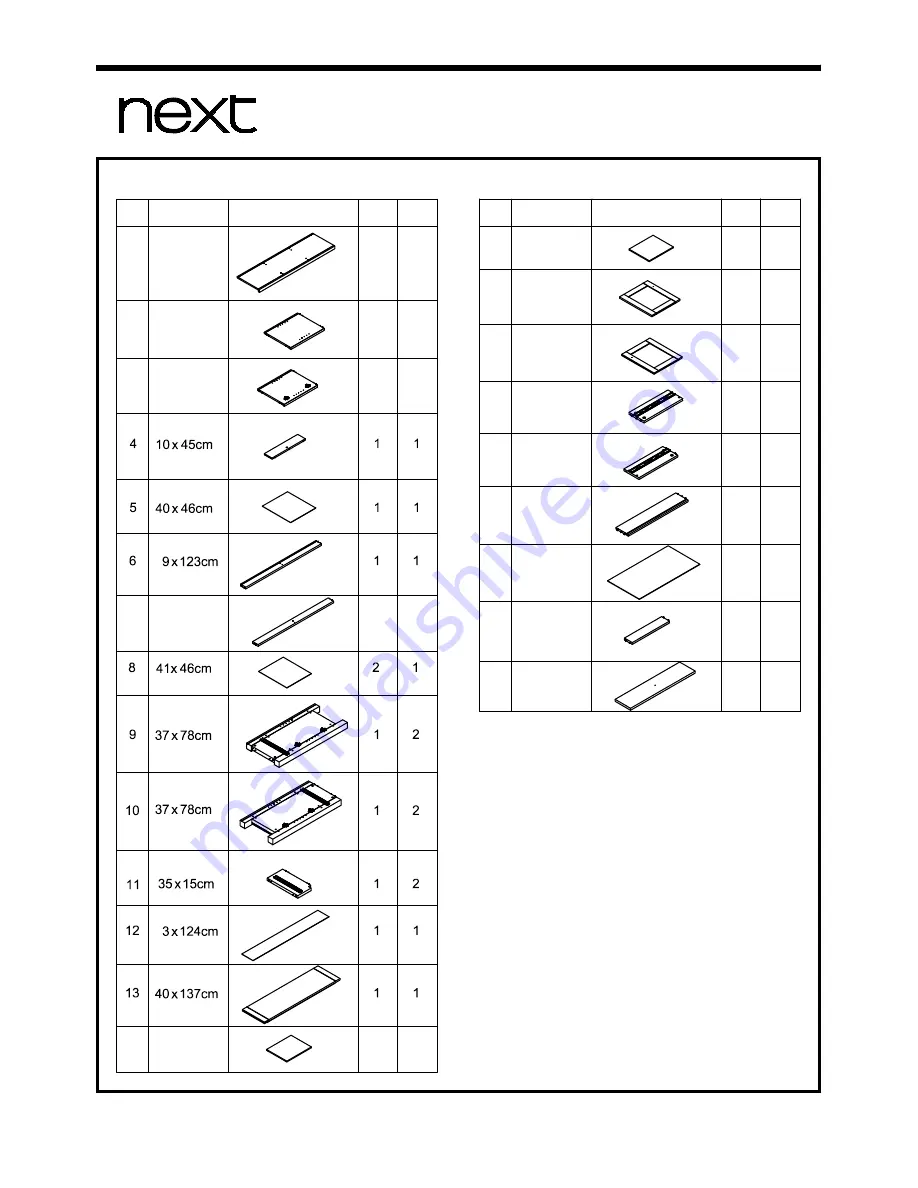 Next MALVERN LARGE SIDEBOARD Assembly Instructions Manual Download Page 4