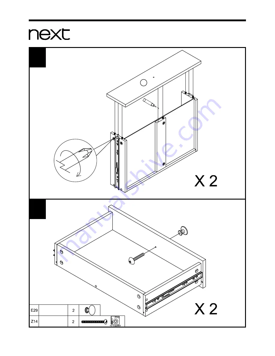 Next MALVERN LARGE SIDEBOARD Assembly Instructions Manual Download Page 18