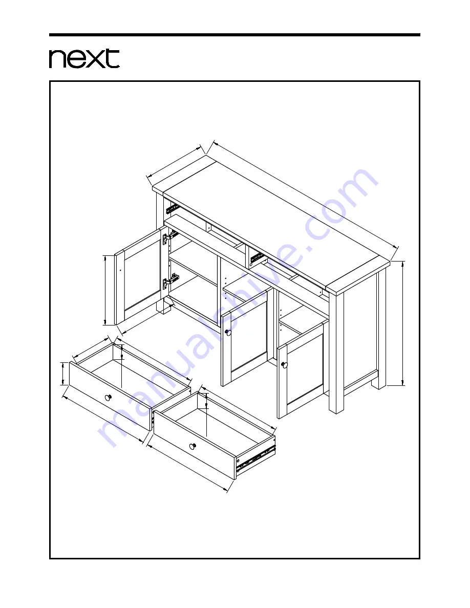 Next MALVERN LARGE SIDEBOARD Assembly Instructions Manual Download Page 21