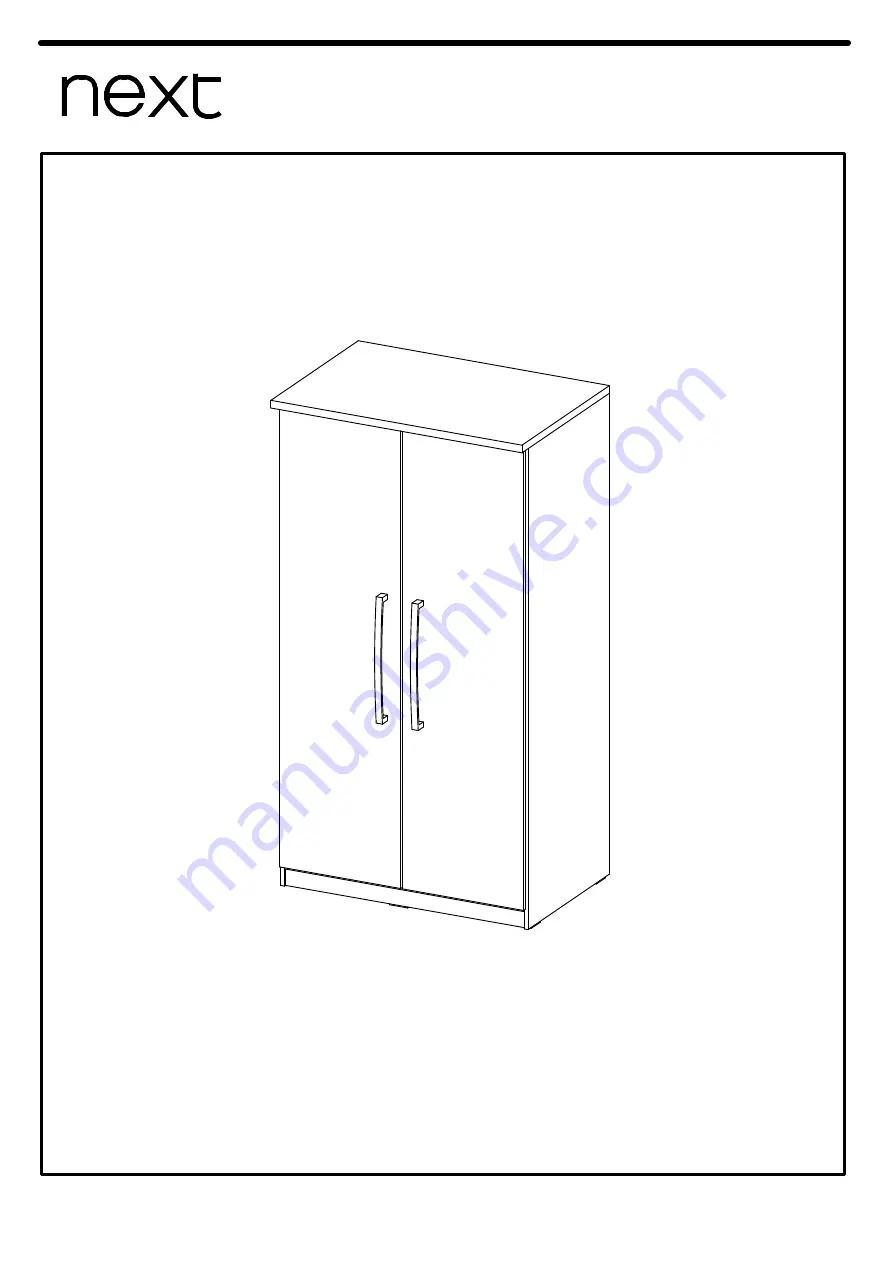 Next MODULAR II OAK ROBE 903459 Assembly Instructions Manual Download Page 2