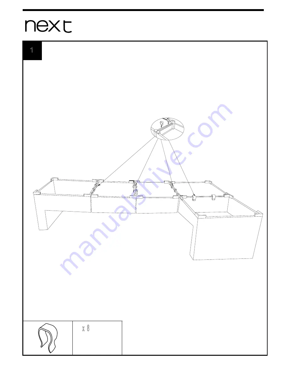 Next MONACO CORNER SOFA Assembly Instructions Download Page 5