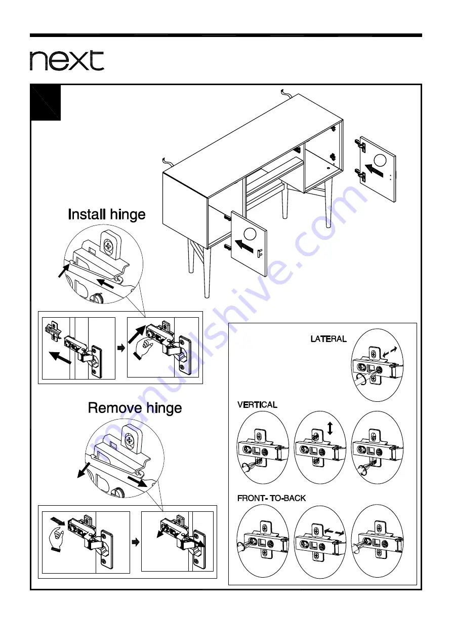 Next MURPHY DRESSING TABLE 444617 Assembly Instructions Manual Download Page 12